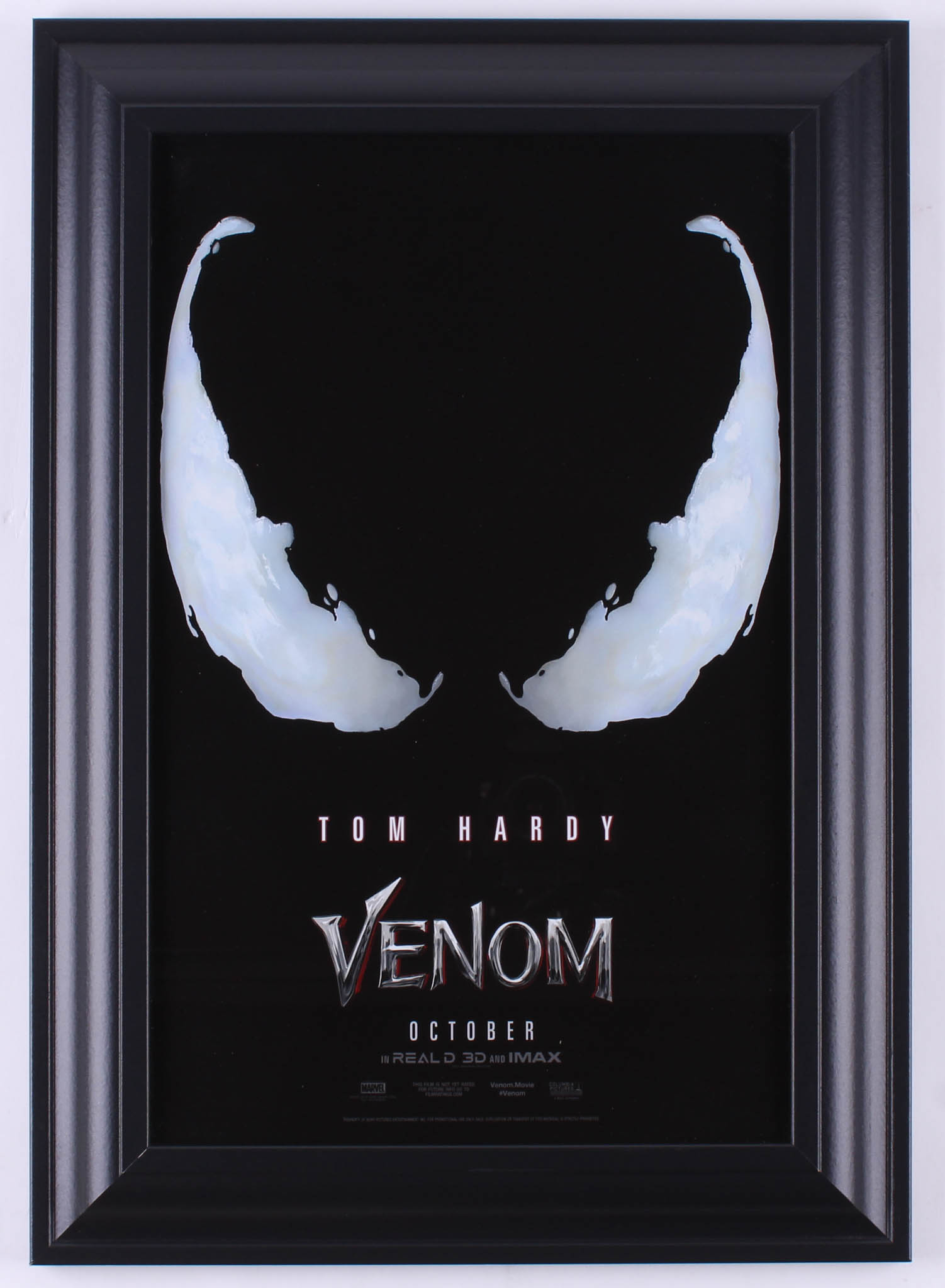 Marvel's "Venom" 14.5x20.5 Custom Framed Movie Poster at PristineAuction.com Marvel's "Venom" 14.5x20.5 Custom Framed Movie Poster at PristineAuction.com