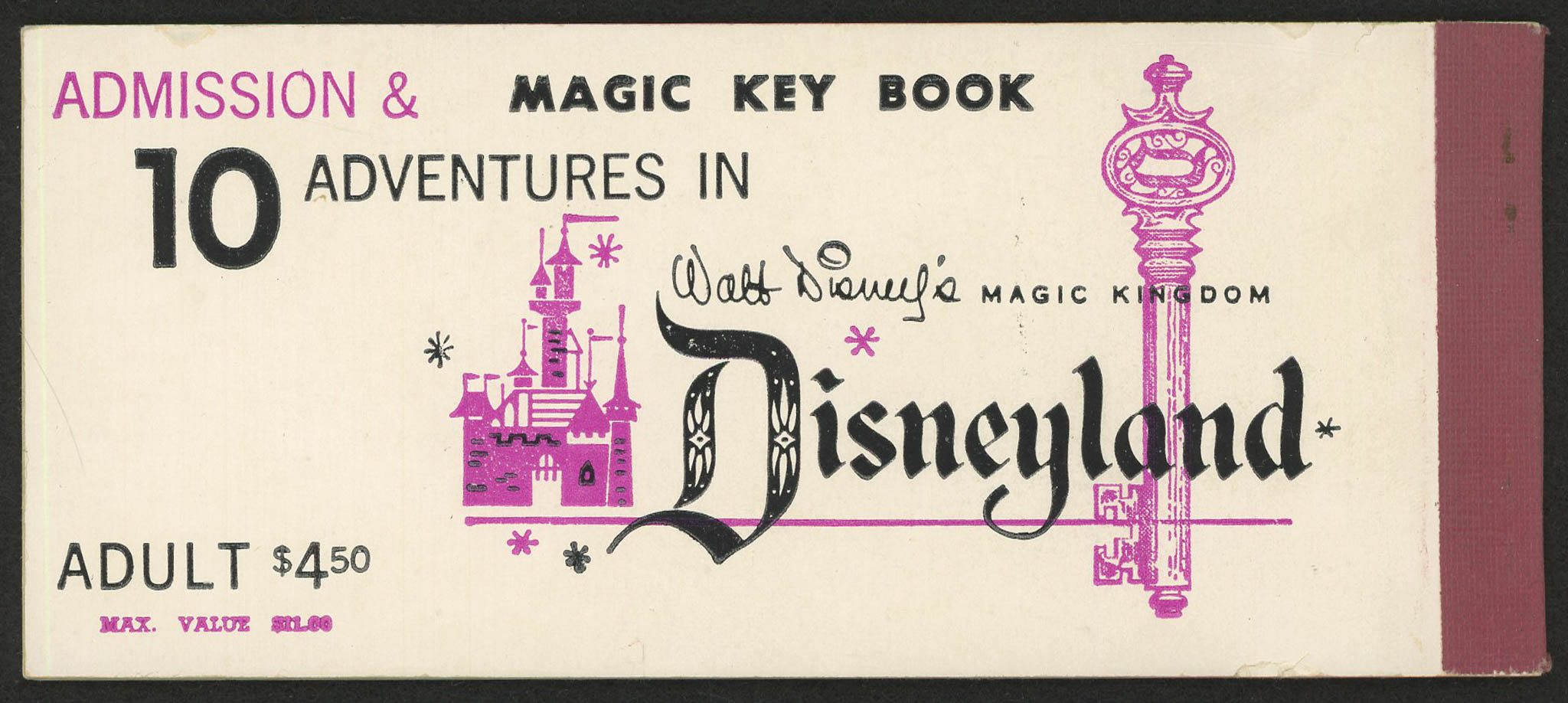 Vintage Disneyland Coupon Book at PristineAuction.com Vintage Disneyland Coupon Book at PristineAuction.com