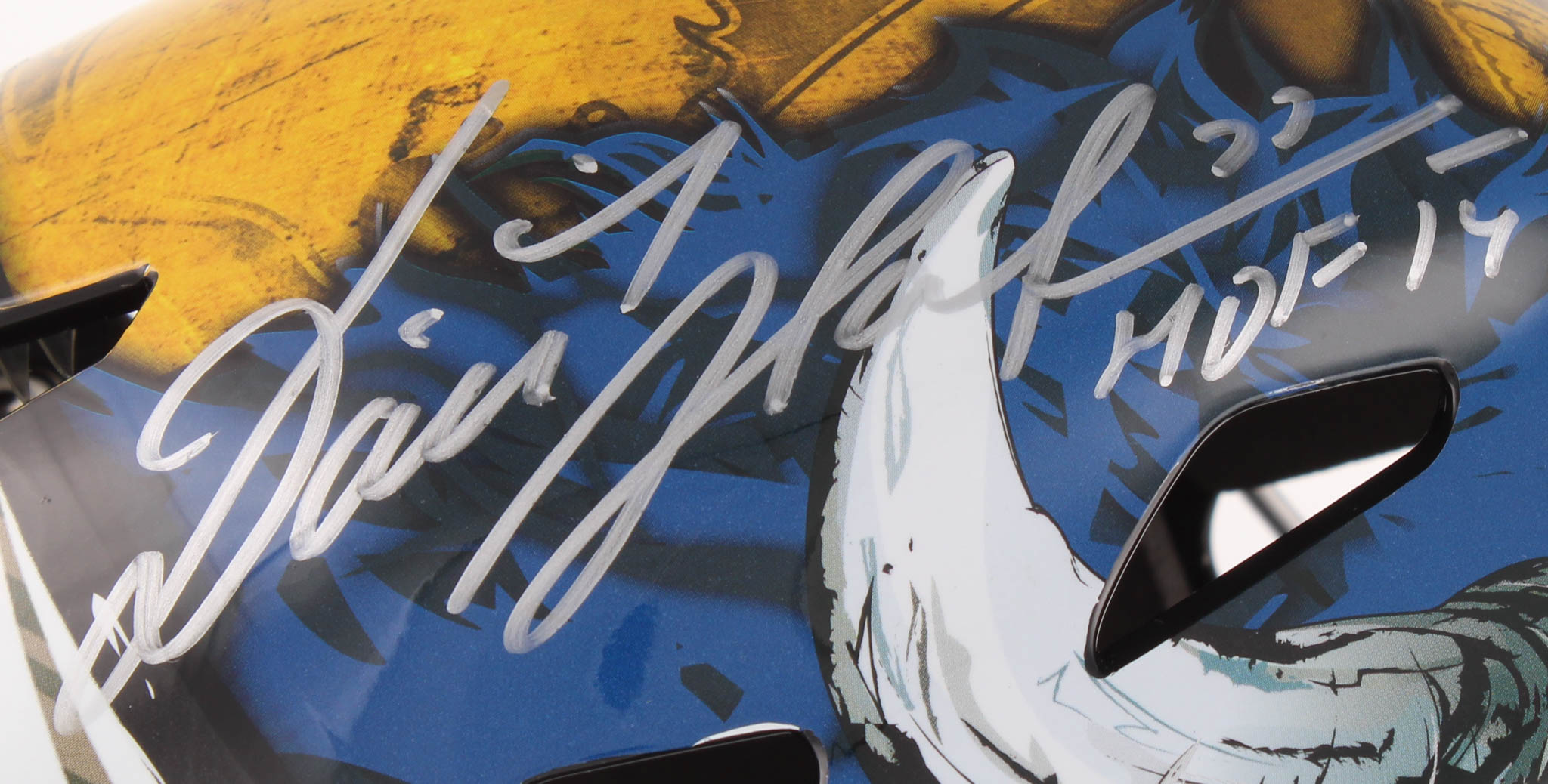 Dominik Hasek Signed Sabres Full-Size Goalie Mask Inscribed "HOF 14" (Schwartz COA) at PristineAuction.com Dominik Hasek Signed Sabres Full-Size Goalie Mask Inscribed "HOF 14" (Schwartz COA) at PristineAuction.com