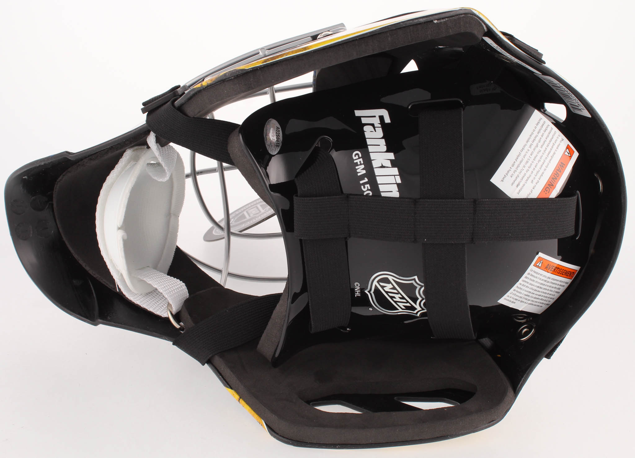 Dominik Hasek Signed Sabres Full-Size Goalie Mask Inscribed "HOF 14" (Schwartz COA) at PristineAuction.com Dominik Hasek Signed Sabres Full-Size Goalie Mask Inscribed "HOF 14" (Schwartz COA) at PristineAuction.com