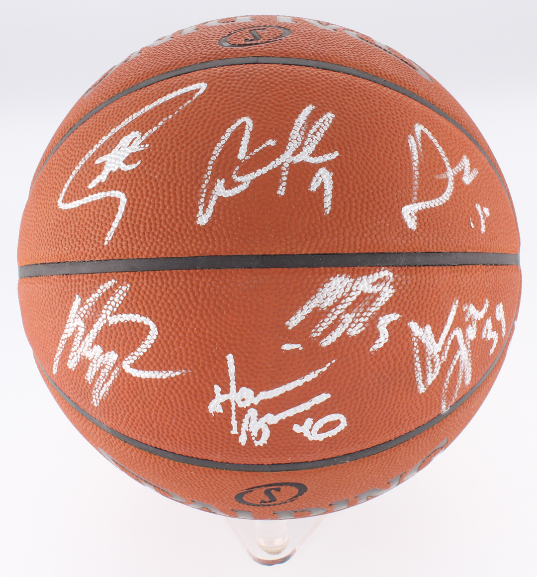 2015 Golden State Warriors Limited Edition NBA Game Ball Signed by (7) with Stephen Curry, Klay Thompson, Andre Iguodala, Shaun Livingston, David Lee (Fanatics Hologram) at PristineAuction.com 2015 Golden State Warriors Limited Edition NBA Game Ball Signed by (7) with Stephen Curry, Klay Thompson, Andre Iguodala, Shaun Livingston, David Lee (Fanatics Hologram) at PristineAuction.com