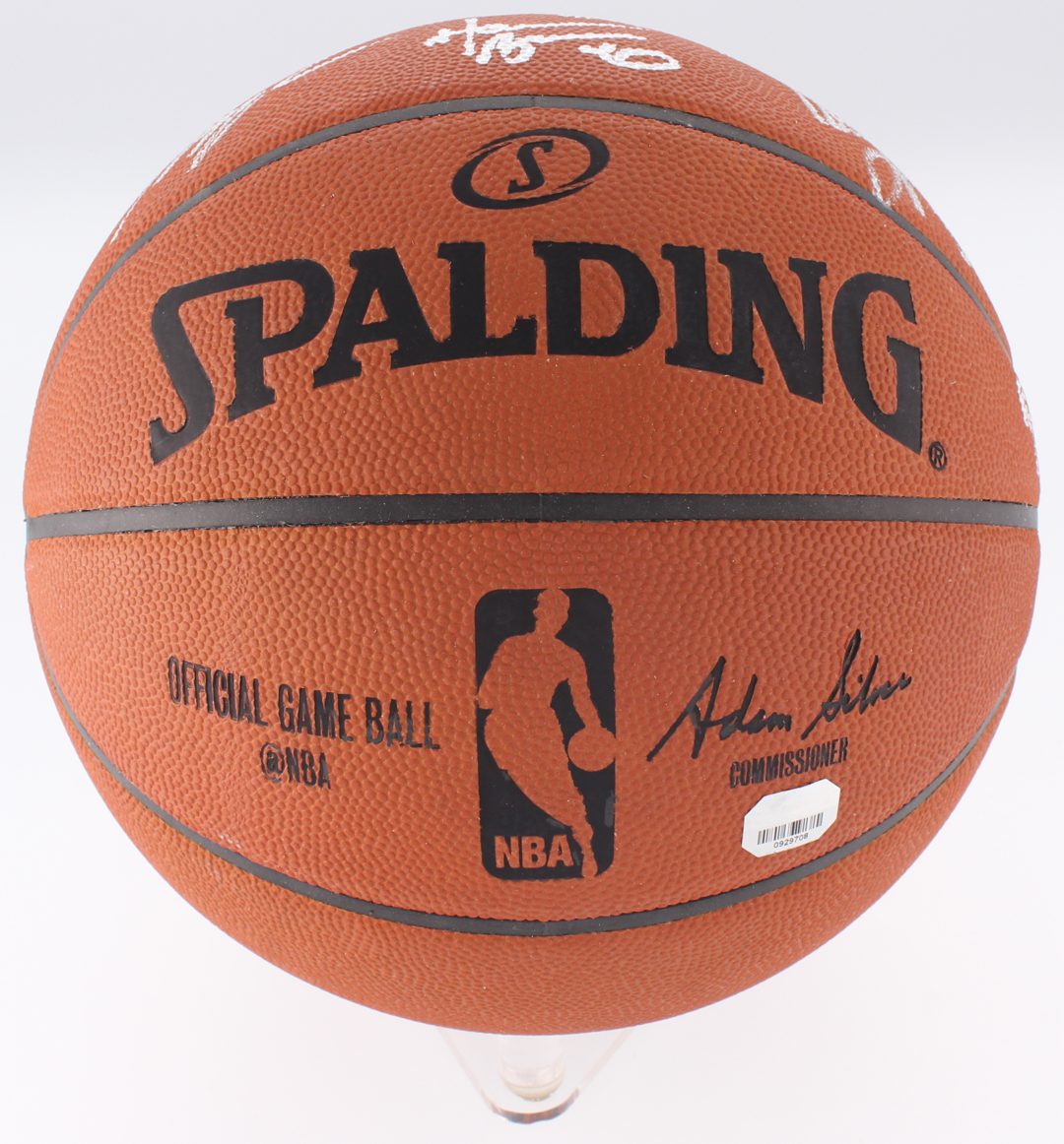 2015 Golden State Warriors Limited Edition NBA Game Ball Signed by (7) with Stephen Curry, Klay Thompson, Andre Iguodala, Shaun Livingston, David Lee (Fanatics Hologram) at PristineAuction.com 2015 Golden State Warriors Limited Edition NBA Game Ball Signed by (7) with Stephen Curry, Klay Thompson, Andre Iguodala, Shaun Livingston, David Lee (Fanatics Hologram) at PristineAuction.com