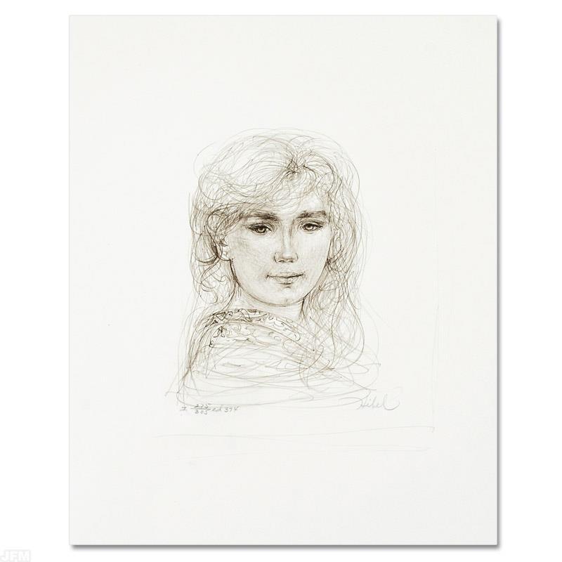 "Inga" LE 16x22 Lithograph by Edna Hibel (Artova) at PristineAuction.com "Inga" LE 16x22 Lithograph by Edna Hibel (Artova) at PristineAuction.com