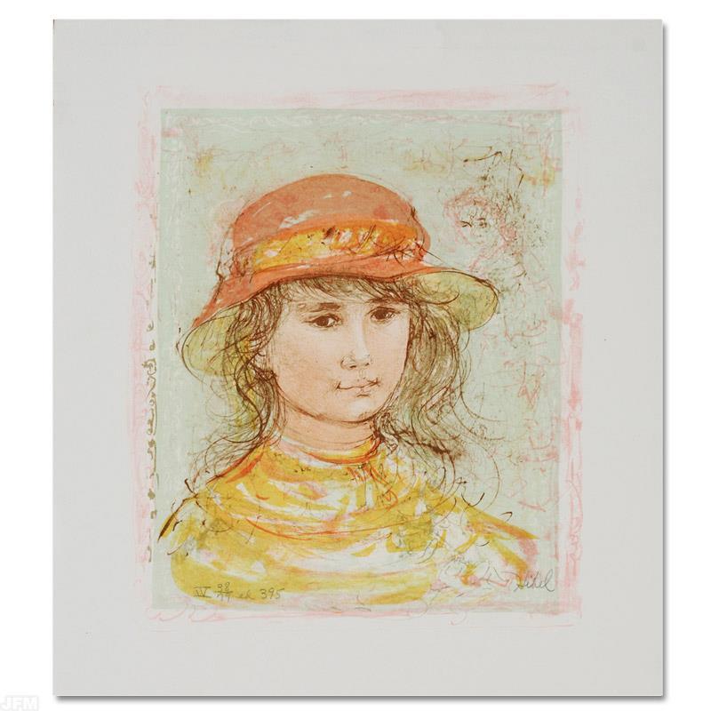"Pamela" LE 13x14 Lithograph by Edna Hibel (Artova) at PristineAuction.com "Pamela" LE 13x14 Lithograph by Edna Hibel (Artova) at PristineAuction.com