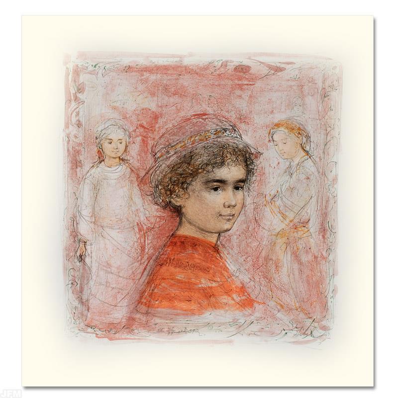 "Matthew" LE 19x25 Lithograph by Edna Hibel (Artova) at PristineAuction.com "Matthew" LE 19x25 Lithograph by Edna Hibel (Artova) at PristineAuction.com