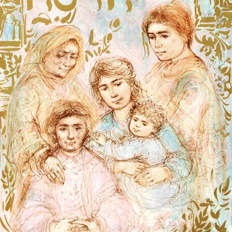 "Hadassah - The Generation" LE 20x25 Lithograph by Edna Hibel (Artova) at PristineAuction.com "Hadassah - The Generation" LE 20x25 Lithograph by Edna Hibel (Artova) at PristineAuction.com