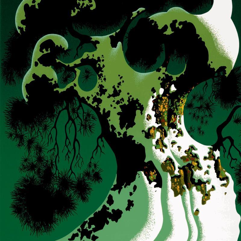 "Snow Covered Bonsai" LE 16x20 Serigraph by Eyvind Earle (Artova) at PristineAuction.com "Snow Covered Bonsai" LE 16x20 Serigraph by Eyvind Earle (Artova) at PristineAuction.com