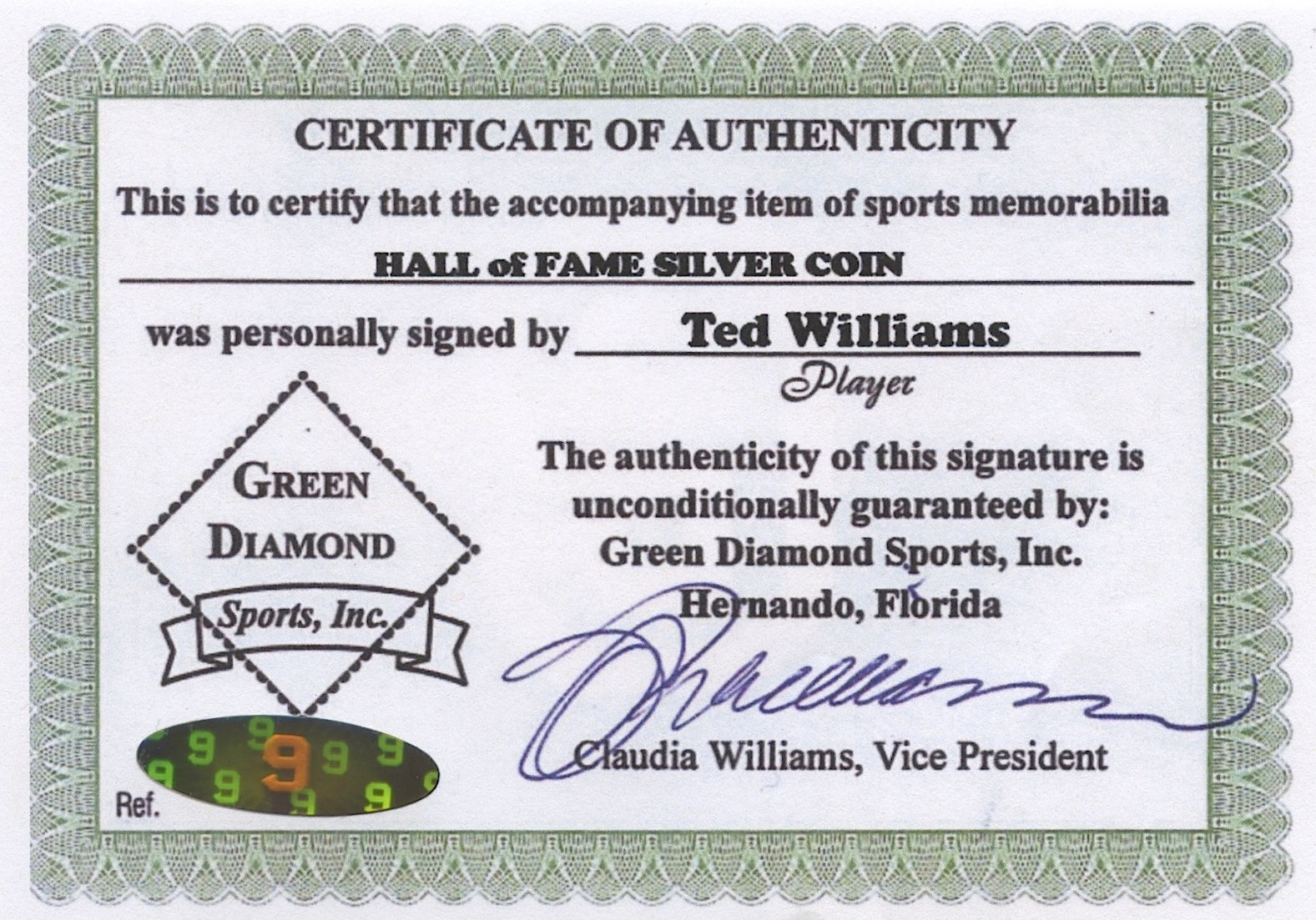 Ted Williams Signed Limited Edition Red Sox 6x6 Photo Display with Pure Silver Proof Coin (Williams COA) at PristineAuction.com Ted Williams Signed Limited Edition Red Sox 6x6 Photo Display with Pure Silver Proof Coin (Williams COA) at PristineAuction.com