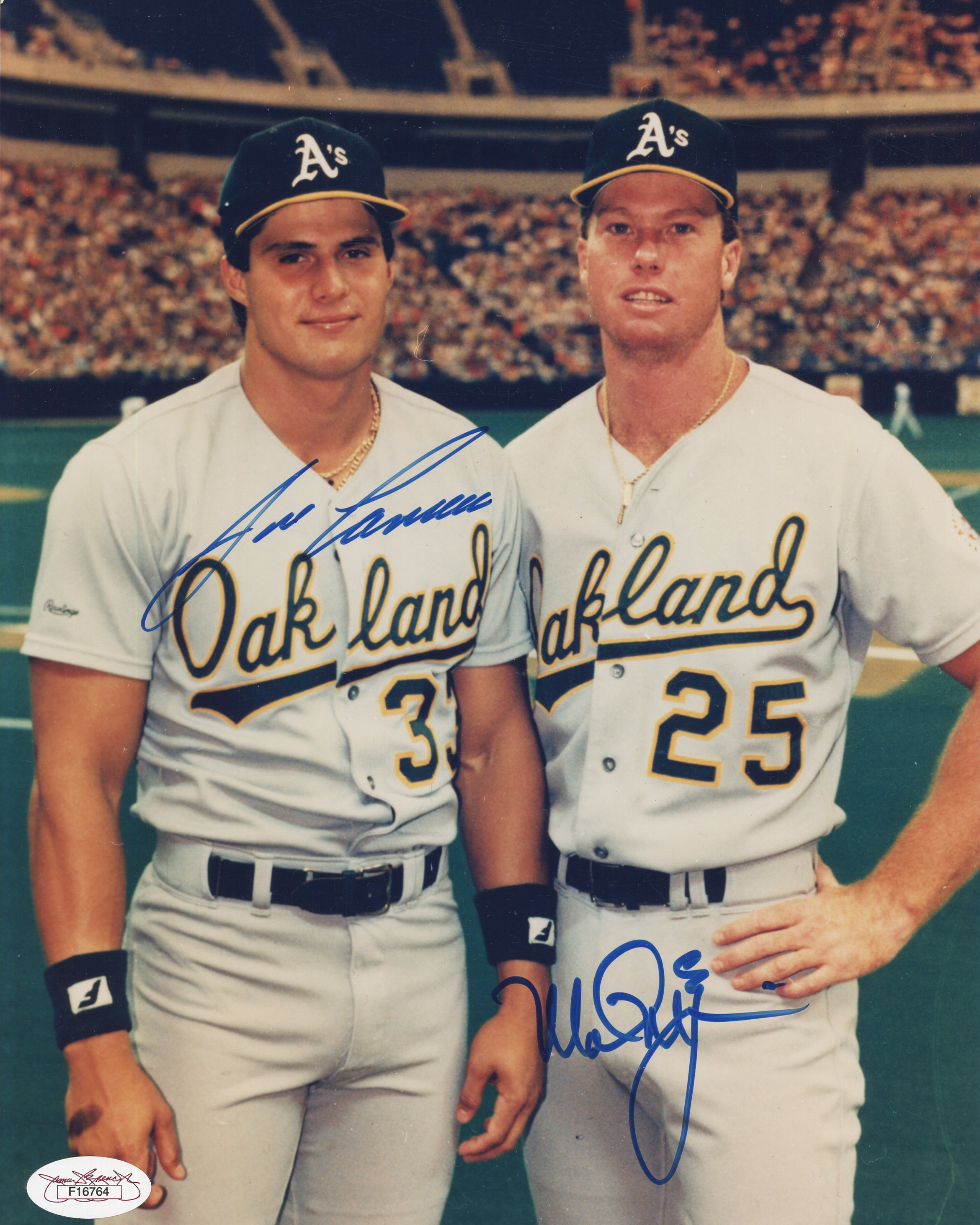 OAKLAND ATHLETICS Mark McGwire Jose Canseco 3 1/2