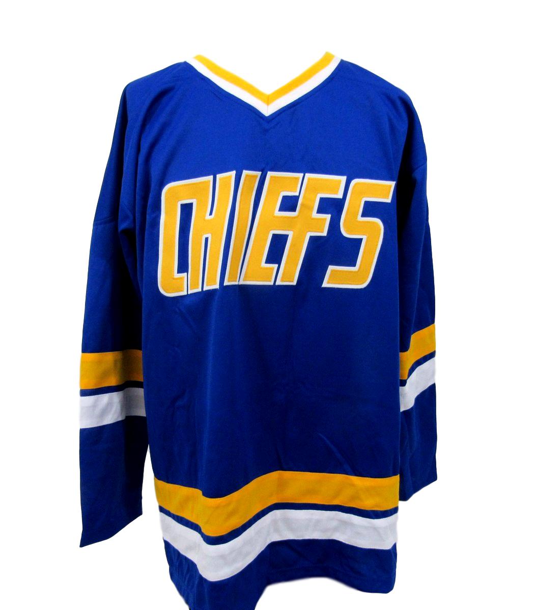 Dave Hanson, Steve Carlson & Jeff Carlson Signed "Slap Shot" Chiefs Hanson Brothers Jersey Inscribed "Old Time Hockey" (JSA COA) at PristineAuction.com Dave Hanson, Steve Carlson & Jeff Carlson Signed "Slap Shot" Chiefs Hanson Brothers Jersey Inscribed "Old Time Hockey" (JSA COA) at PristineAuction.com