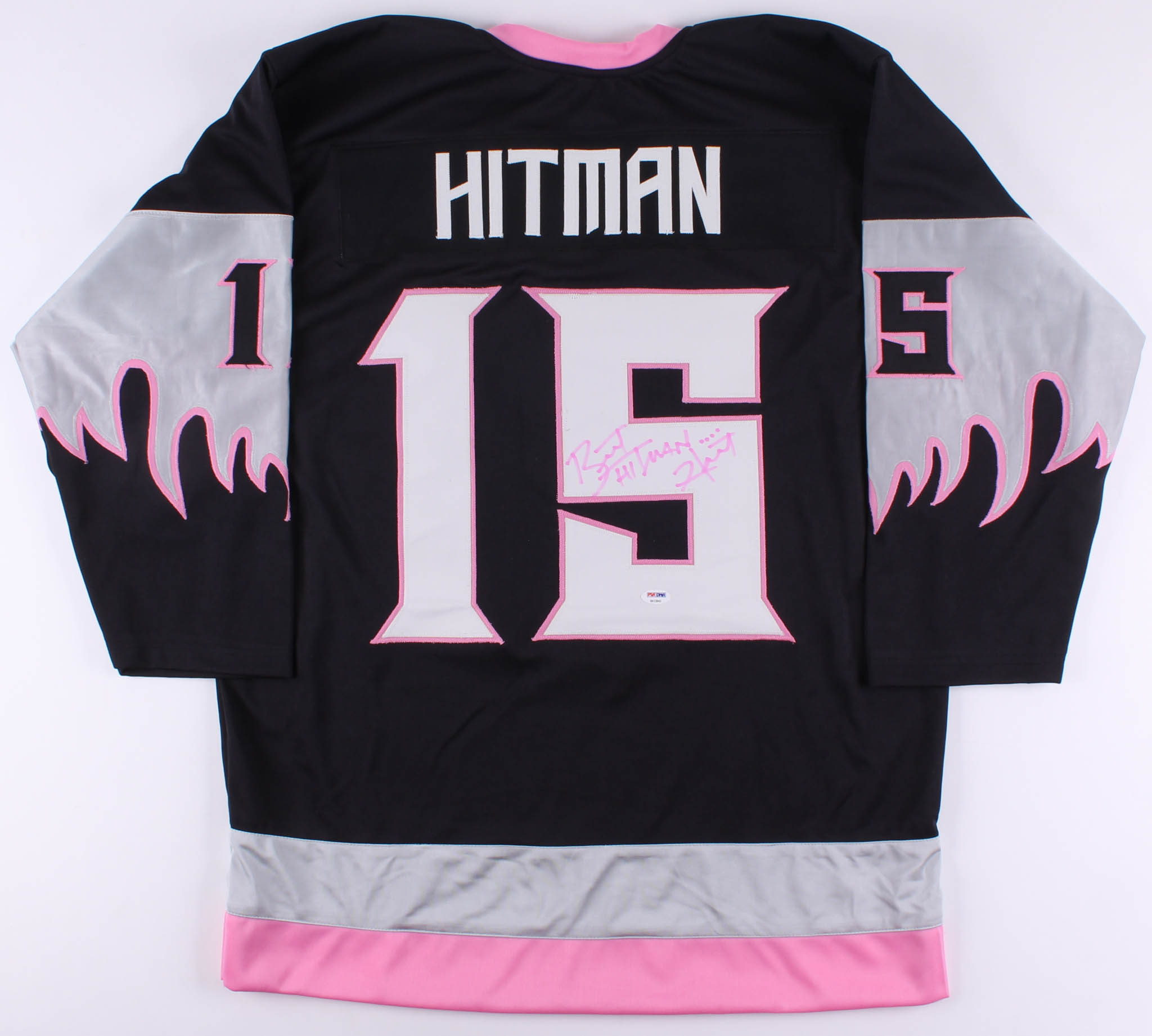 Bret "Hitman" Hart Signed Calgary Hitmen Jersey (PSA COA) at PristineAuction.com Bret "Hitman" Hart Signed Calgary Hitmen Jersey (PSA COA) at PristineAuction.com
