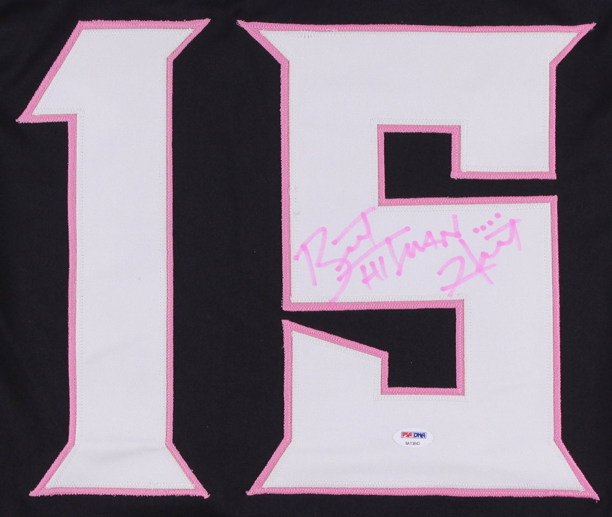 Bret "Hitman" Hart Signed Calgary Hitmen Jersey (PSA COA) at PristineAuction.com Bret "Hitman" Hart Signed Calgary Hitmen Jersey (PSA COA) at PristineAuction.com