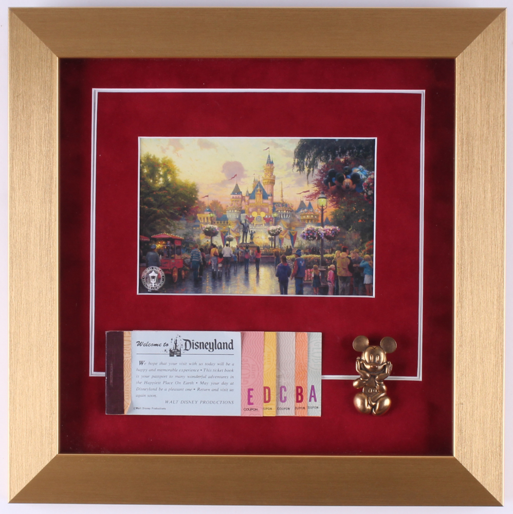 Thomas Kinkade Disneyland "Disneyland's 50th Anniversary" 12x12 Custom