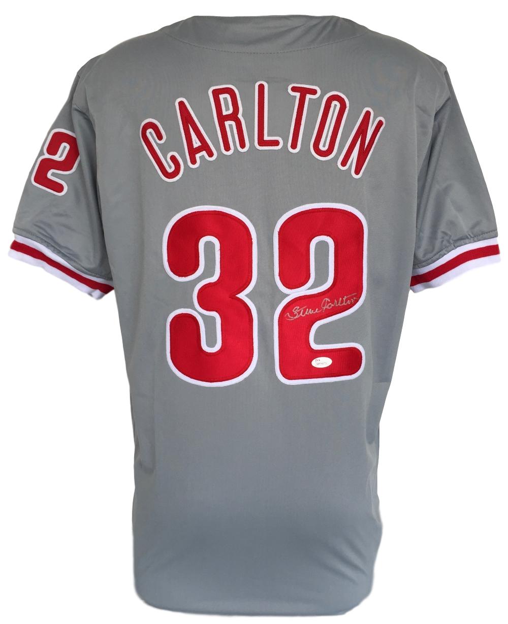 Steve Carlton Signed Phillies Throwback Jersey (JSA COA) at PristineAuction.com Steve Carlton Signed Phillies Throwback Jersey (JSA COA) at PristineAuction.com