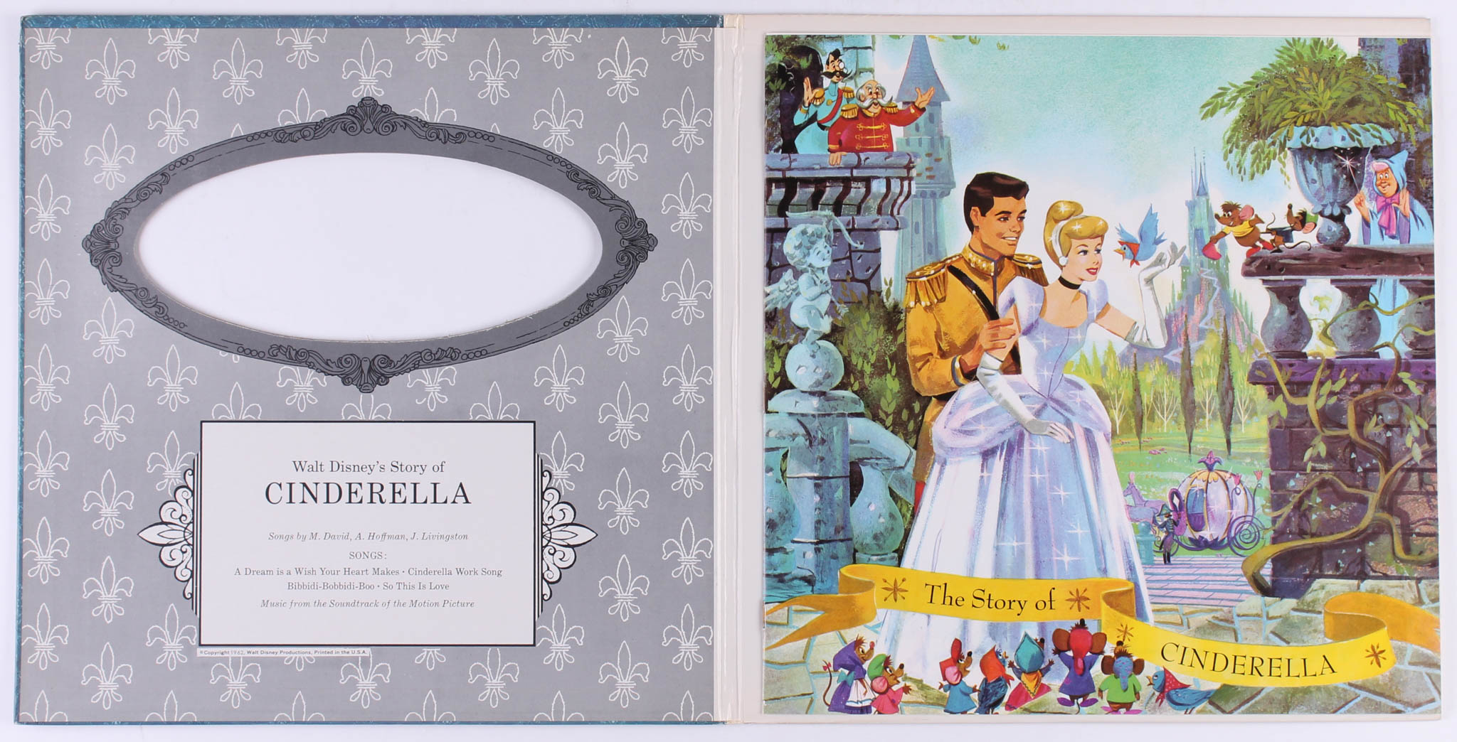 Walt Disney's "Story of Cinderella" Vinyl Record Album at PristineAuction.com Walt Disney's "Story of Cinderella" Vinyl Record Album at PristineAuction.com