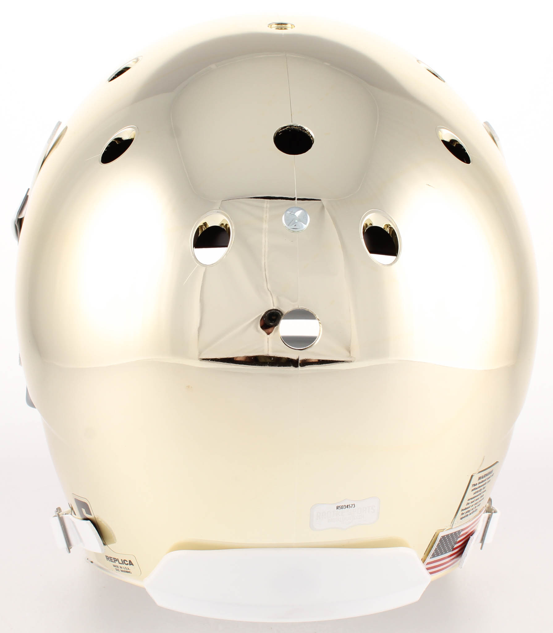 Manti Te'o Signed Notre Dame Fighting Irish Chrome Full-Size Helmet (Radtke COA) at PristineAuction.com Manti Te'o Signed Notre Dame Fighting Irish Chrome Full-Size Helmet (Radtke COA) at PristineAuction.com