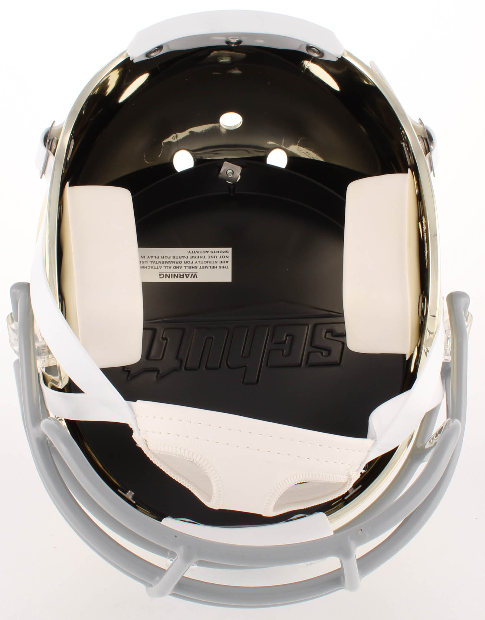 Manti Te'o Signed Notre Dame Fighting Irish Chrome Full-Size Helmet (Radtke COA) at PristineAuction.com Manti Te'o Signed Notre Dame Fighting Irish Chrome Full-Size Helmet (Radtke COA) at PristineAuction.com