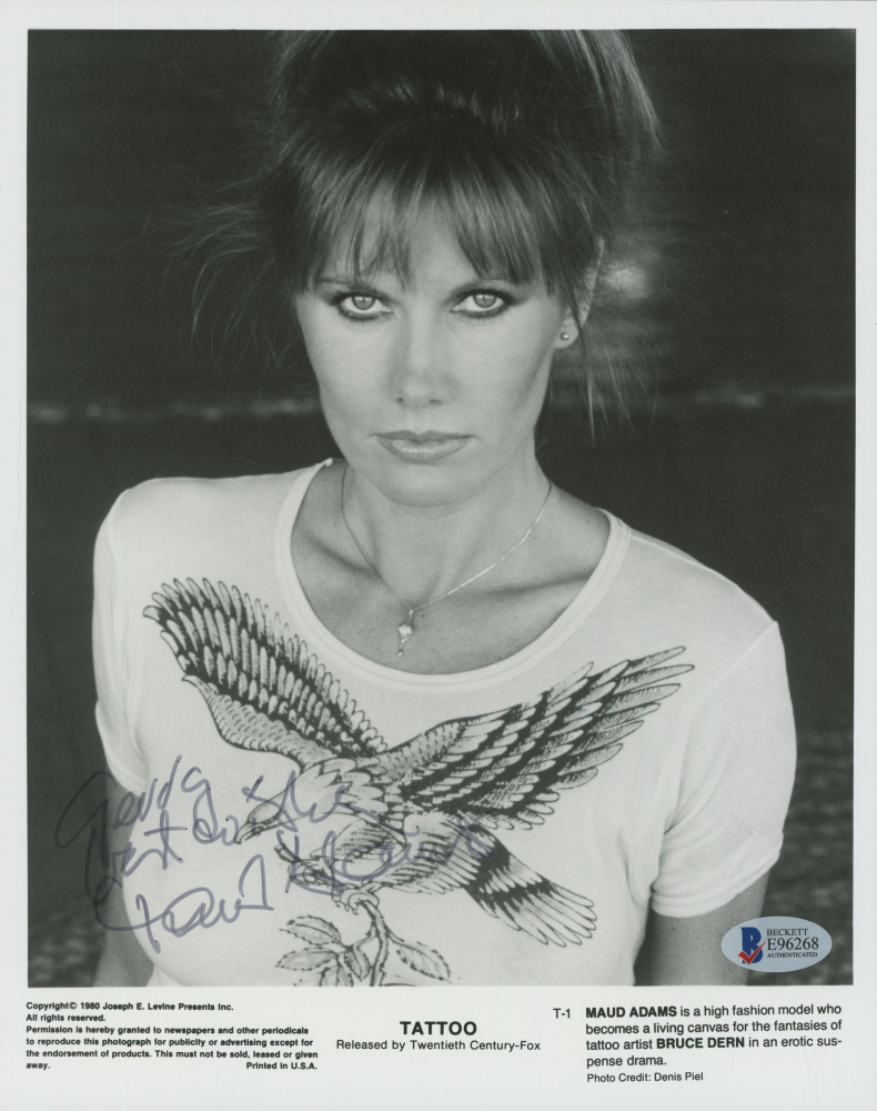 Maud Adams Signed 8x10 Photo Inscribed Best Wishes Beckett Coa Pristine Auction