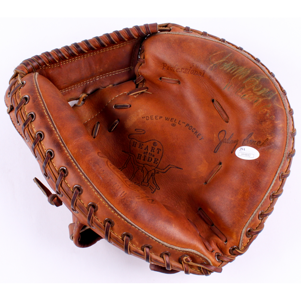 Johnny Bench Signed Pro RL Rawlings Baseball Catchers Glove Inscribed