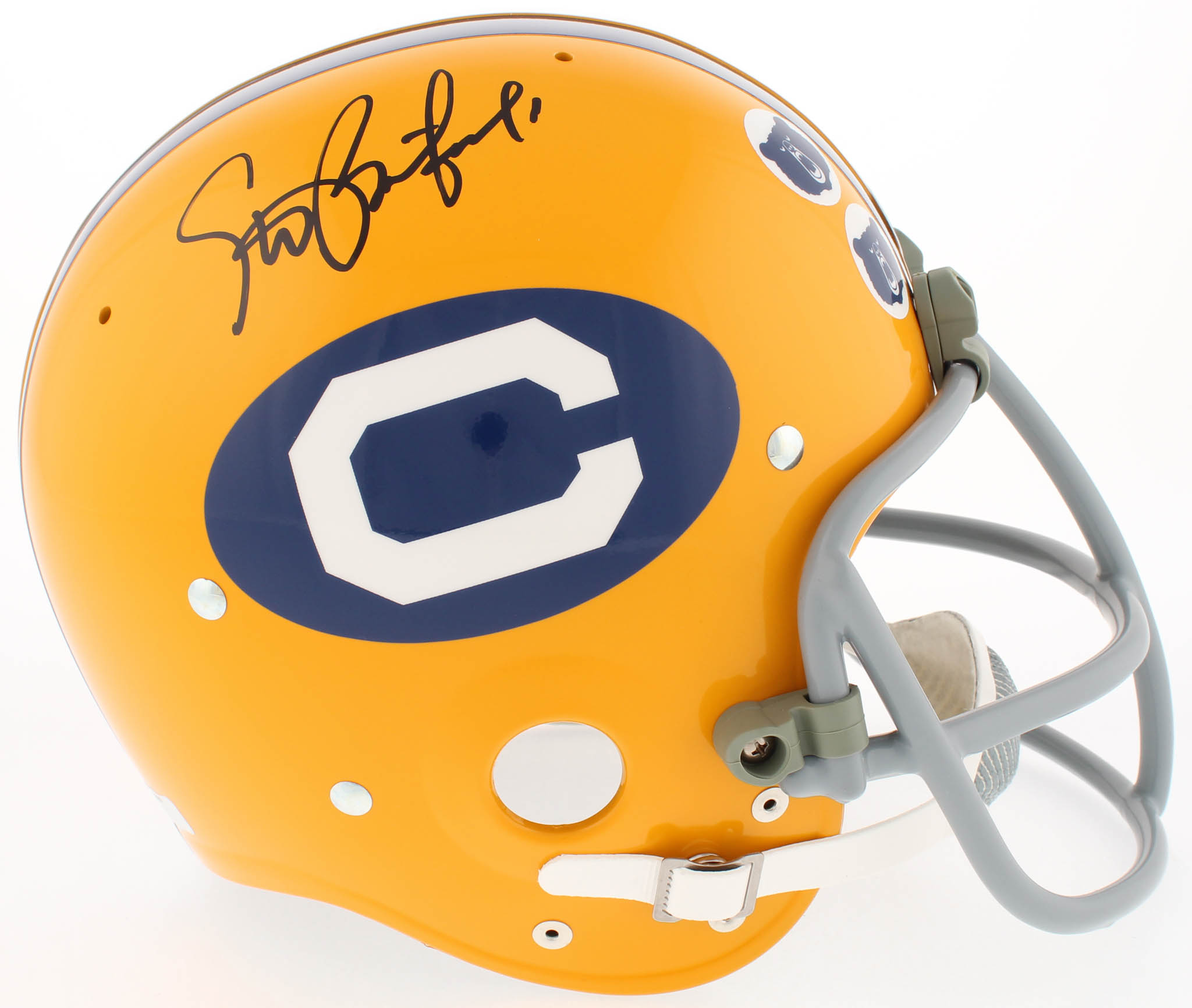 Steve Bartkowski Signed California Golden Bears Throwback Suspension Full-Size Helmet (Radtke) at PristineAuction.com Steve Bartkowski Signed California Golden Bears Throwback Suspension Full-Size Helmet (Radtke) at PristineAuction.com