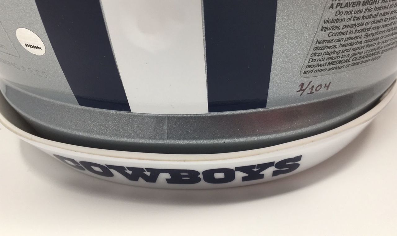 Dak Prescott Signed Cowboys Limited Edition Full-Size Authentic On-Field Helmet Inscribed "ROTY 16" (Steiner COA) at PristineAuction.com Dak Prescott Signed Cowboys Limited Edition Full-Size Authentic On-Field Helmet Inscribed "ROTY 16" (Steiner COA) at PristineAuction.com