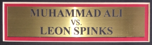 Muhammad Ali & Leon Spinks Signed 18x19x4 Custom Framed Boxing Glove Shadowbox Display (JSA ALOA) at PristineAuction.com Muhammad Ali & Leon Spinks Signed 18x19x4 Custom Framed Boxing Glove Shadowbox Display (JSA ALOA) at PristineAuction.com
