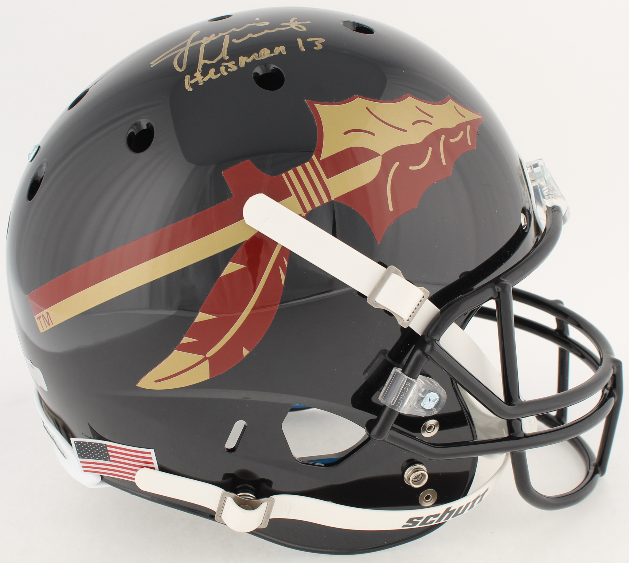 Jameis Winston Signed Florida State Seminoles Full-Size Helmet Inscribed "Heisman 13" (Winston Hologram & Radtke COA) at PristineAuction.com Jameis Winston Signed Florida State Seminoles Full-Size Helmet Inscribed "Heisman 13" (Winston Hologram & Radtke COA) at PristineAuction.com