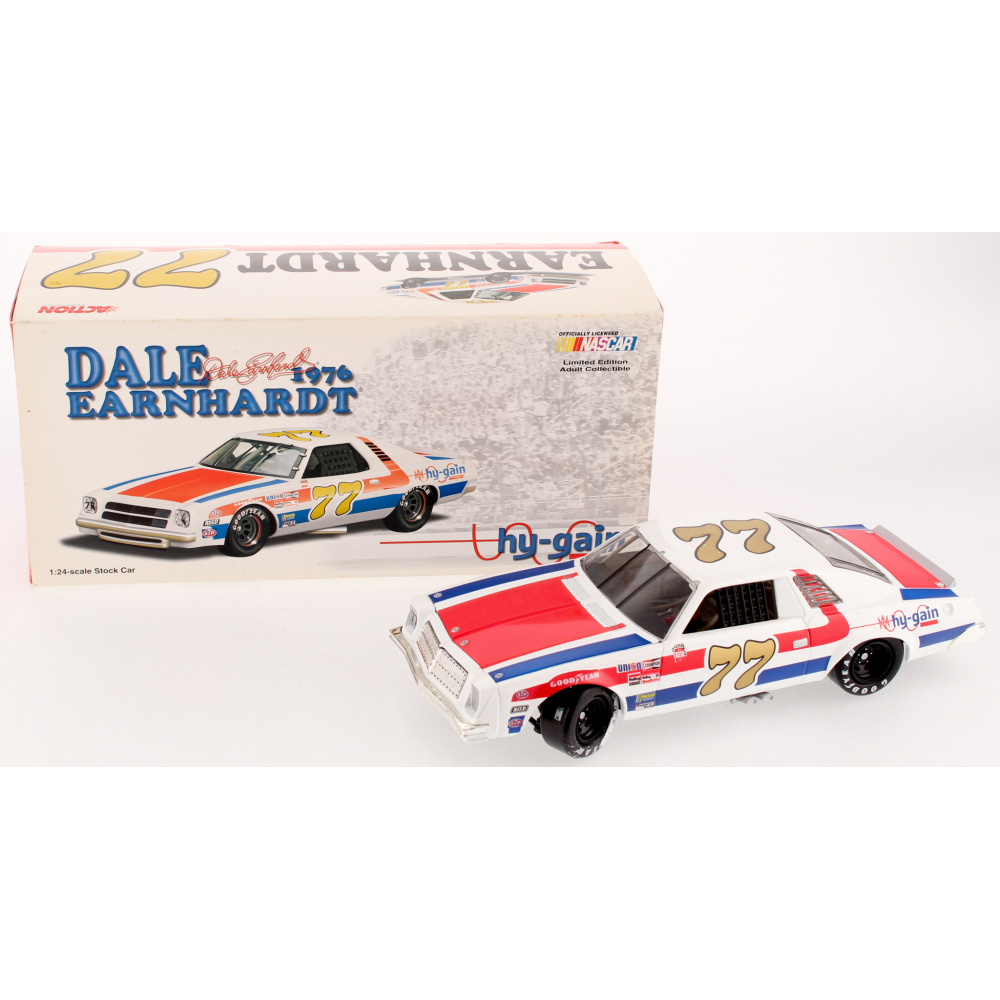 RCCA 1:24 Dale Earnhardt Sr. #77 Hy-Gain Malibu 1976 Diecast NASCAR Bank - RTC2158