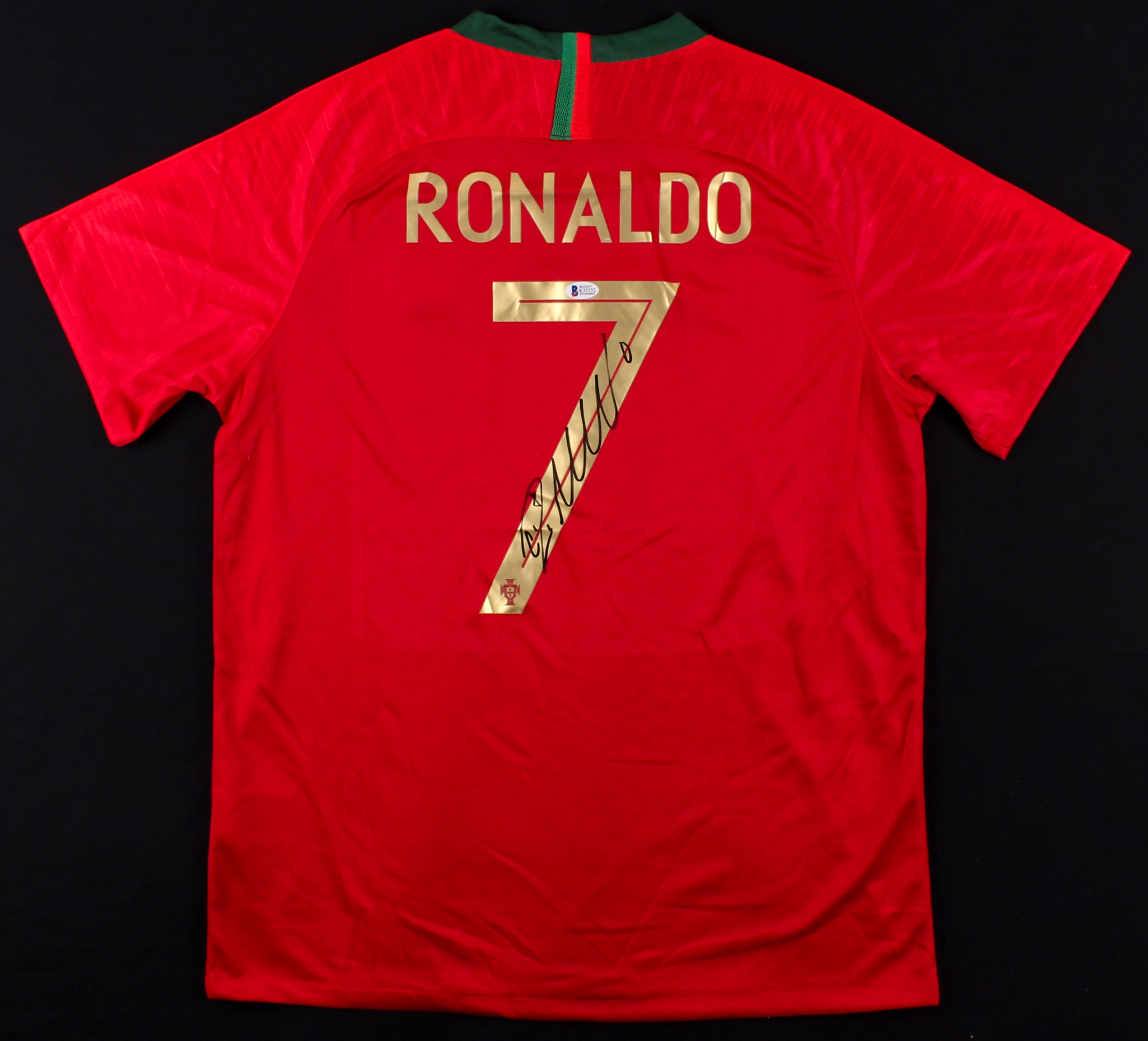 Cristiano Ronaldo Signed Portugal Soccer Jersey (Beckett COA) at PristineAuction.com Cristiano Ronaldo Signed Portugal Soccer Jersey (Beckett COA) at PristineAuction.com