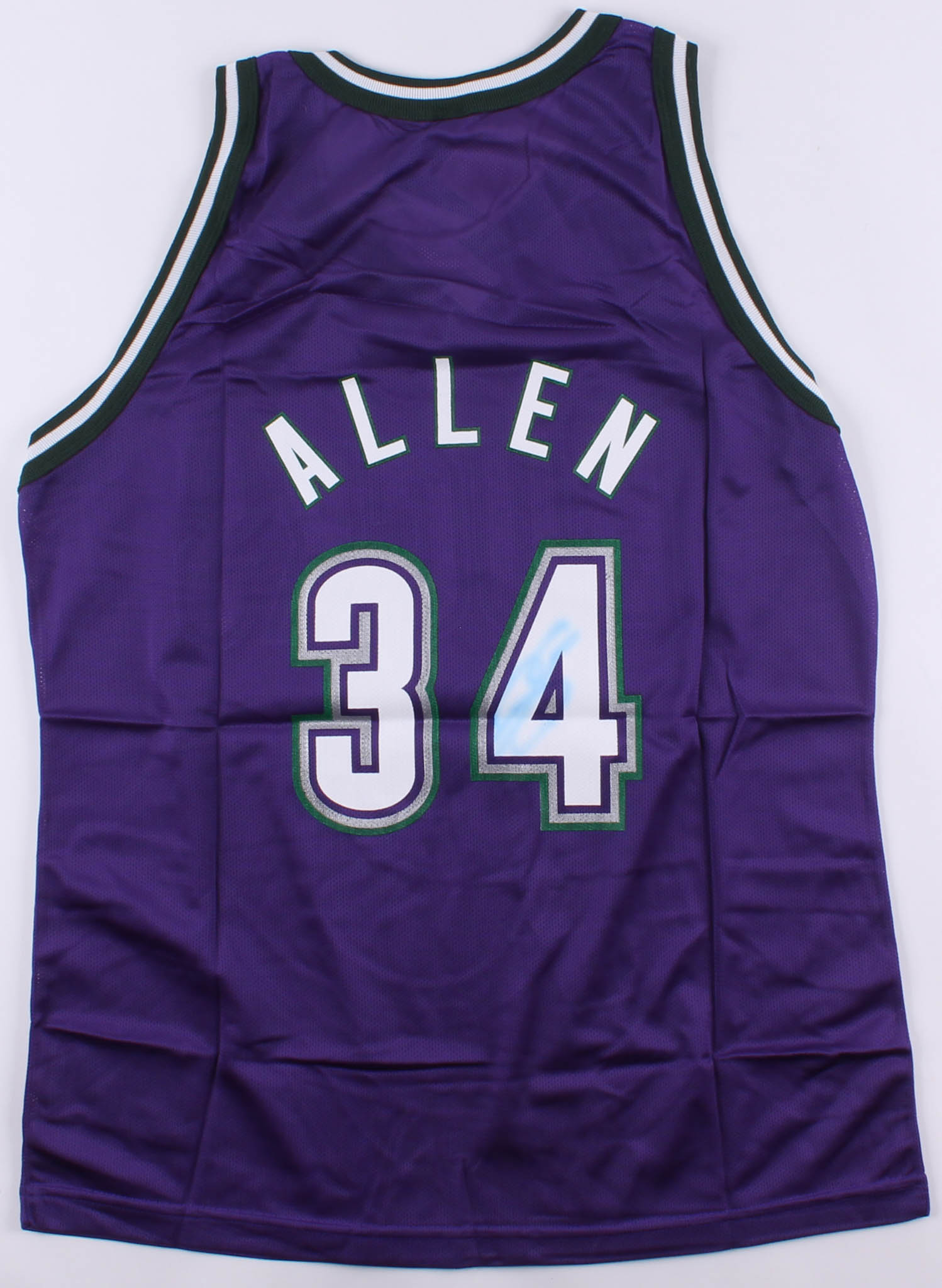 Ray Allen Signed Bucks Jersey (Scoreboard COA) at PristineAuction.com Ray Allen Signed Bucks Jersey (Scoreboard COA) at PristineAuction.com