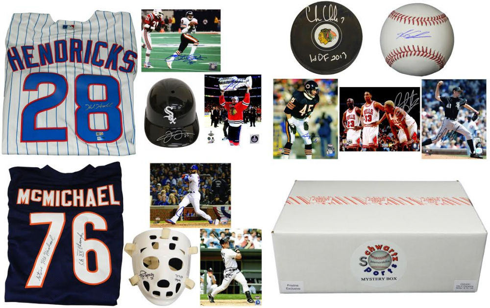 Chicago City of Champions Autograph Mystery Box - Series 1 (Limited to 100) (4+ Signed World Champ/HOFers Per Box) at PristineAuction.com Chicago City of Champions Autograph Mystery Box - Series 1 (Limited to 100) (4+ Signed World Champ/HOFers Per Box) at PristineAuction.com