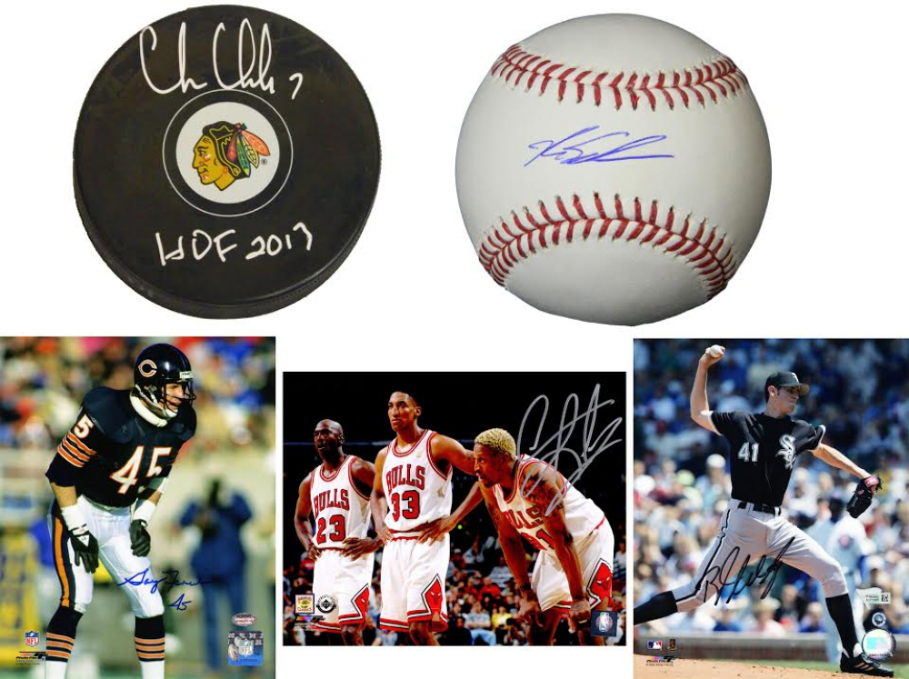 Chicago City of Champions Autograph Mystery Box - Series 1 (Limited to 100) (4+ Signed World Champ/HOFers Per Box) at PristineAuction.com Chicago City of Champions Autograph Mystery Box - Series 1 (Limited to 100) (4+ Signed World Champ/HOFers Per Box) at PristineAuction.com