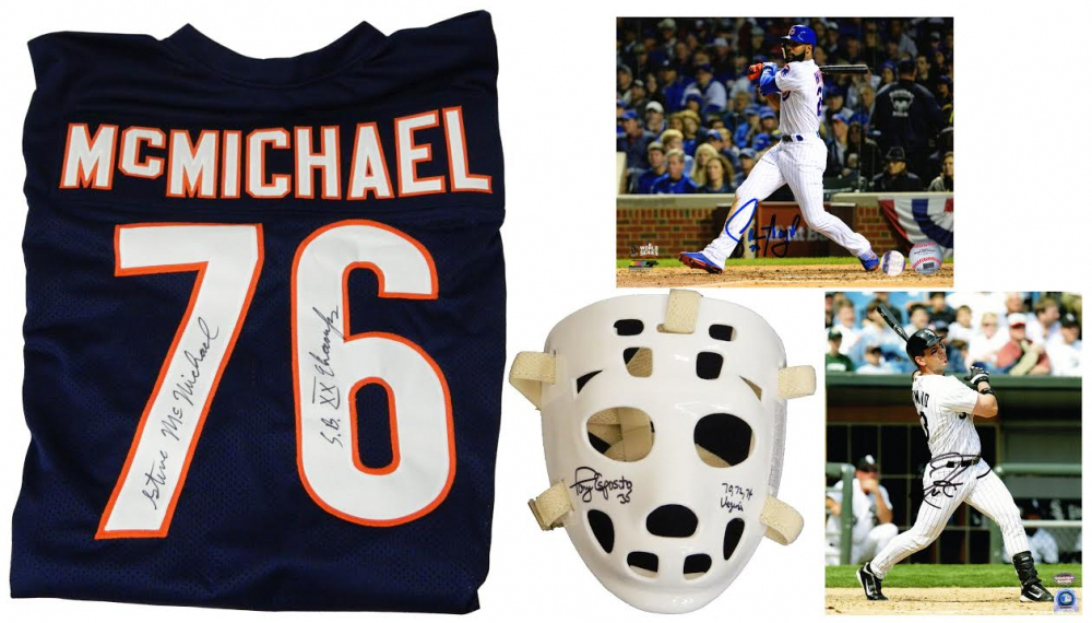 Chicago City of Champions Autograph Mystery Box - Series 1 (Limited to 100) (4+ Signed World Champ/HOFers Per Box) at PristineAuction.com Chicago City of Champions Autograph Mystery Box - Series 1 (Limited to 100) (4+ Signed World Champ/HOFers Per Box) at PristineAuction.com