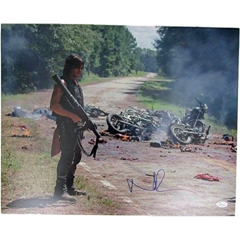 Norman Reedus Signed "The Walking Dead" 16x20 Photo (JSA COA
