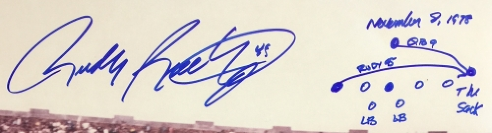 rudy ruettiger signature