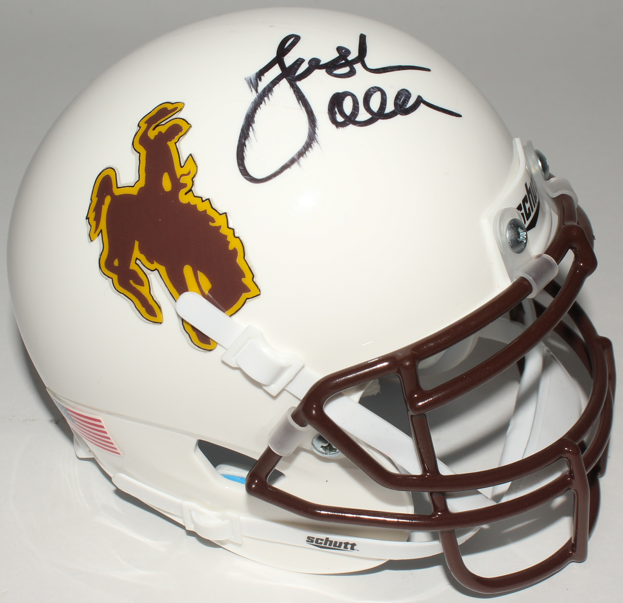 Josh Allen Signed Wyoming Cowboys Mini Helmet (JSA COA) at PristineAuction.com Josh Allen Signed Wyoming Cowboys Mini Helmet (JSA COA) at PristineAuction.com