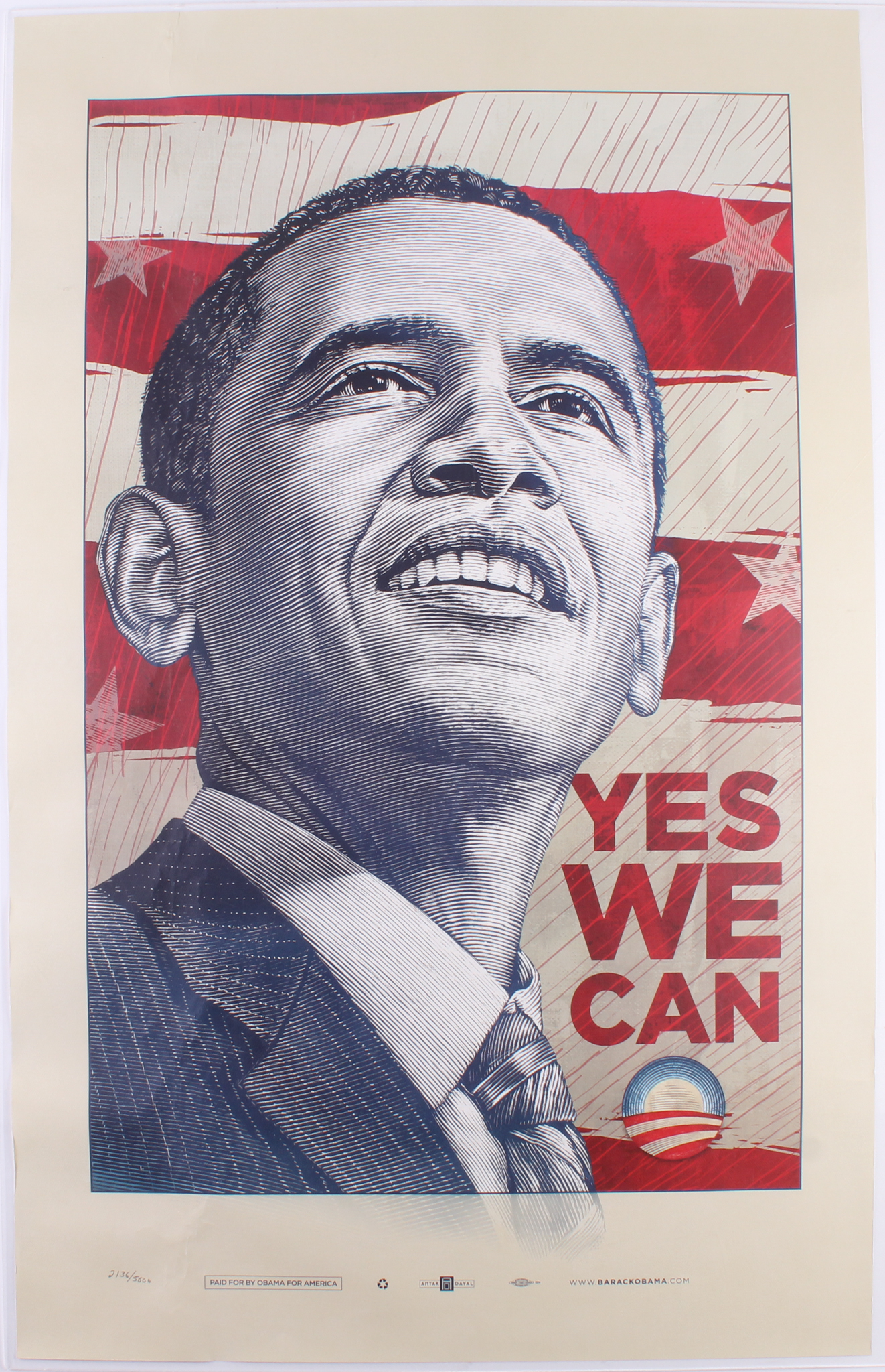 Barack Obama LE 25x39.5 Campaign Poster Lithograph at PristineAuction.com Barack Obama LE 25x39.5 Campaign Poster Lithograph at PristineAuction.com