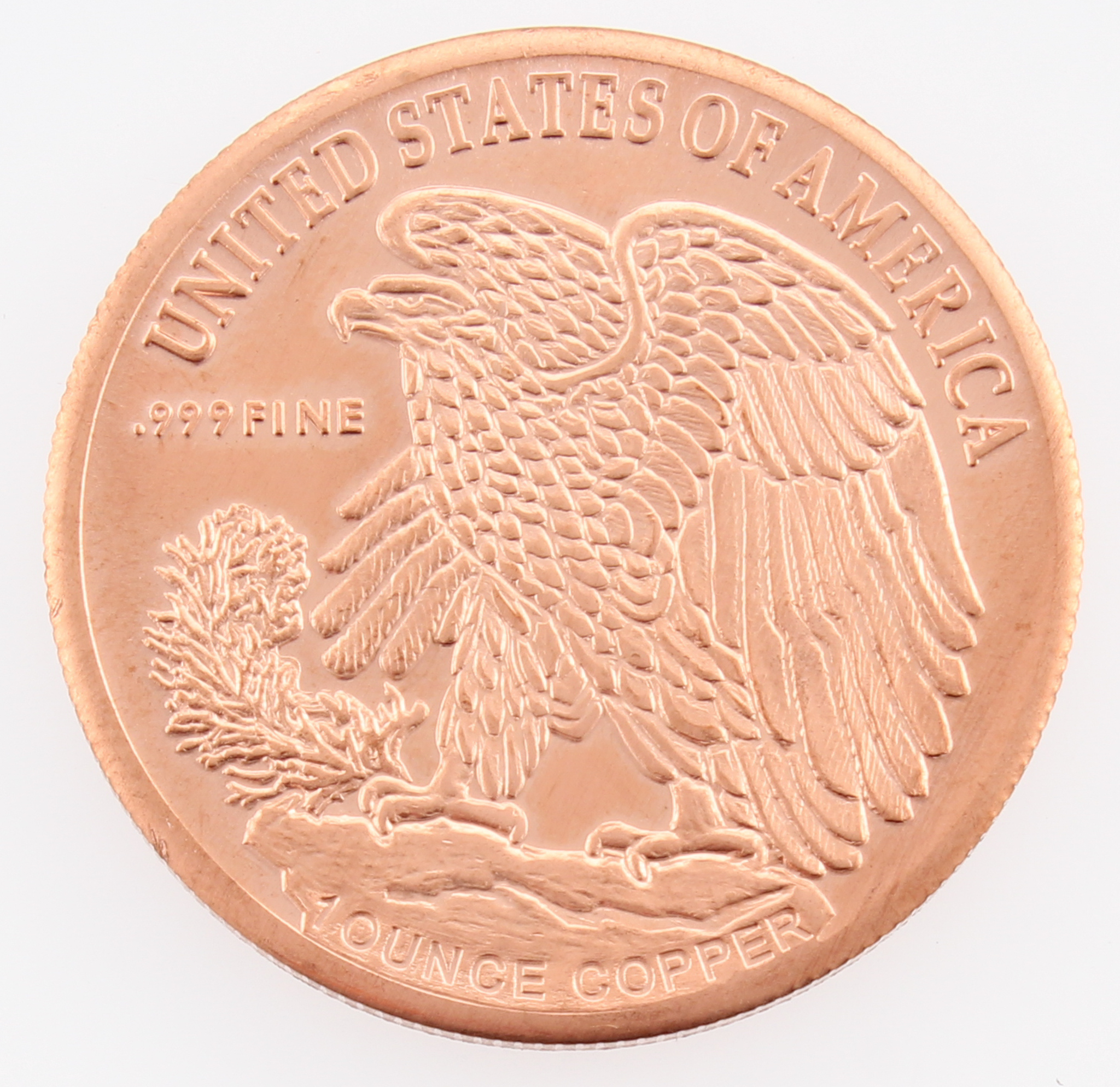 1 oz .999 Fine Copper Walking Liberty Round at PristineAuction.com 1 oz .999 Fine Copper Walking Liberty Round at PristineAuction.com