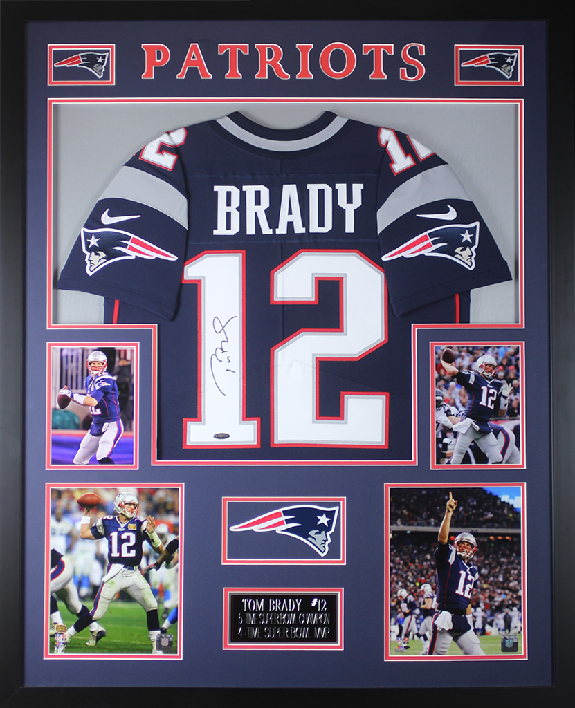 Tom Brady Signed 35x43 Custom Framed Jersey (TriStar) at PristineAuction.com Tom Brady Signed 35x43 Custom Framed Jersey (TriStar) at PristineAuction.com