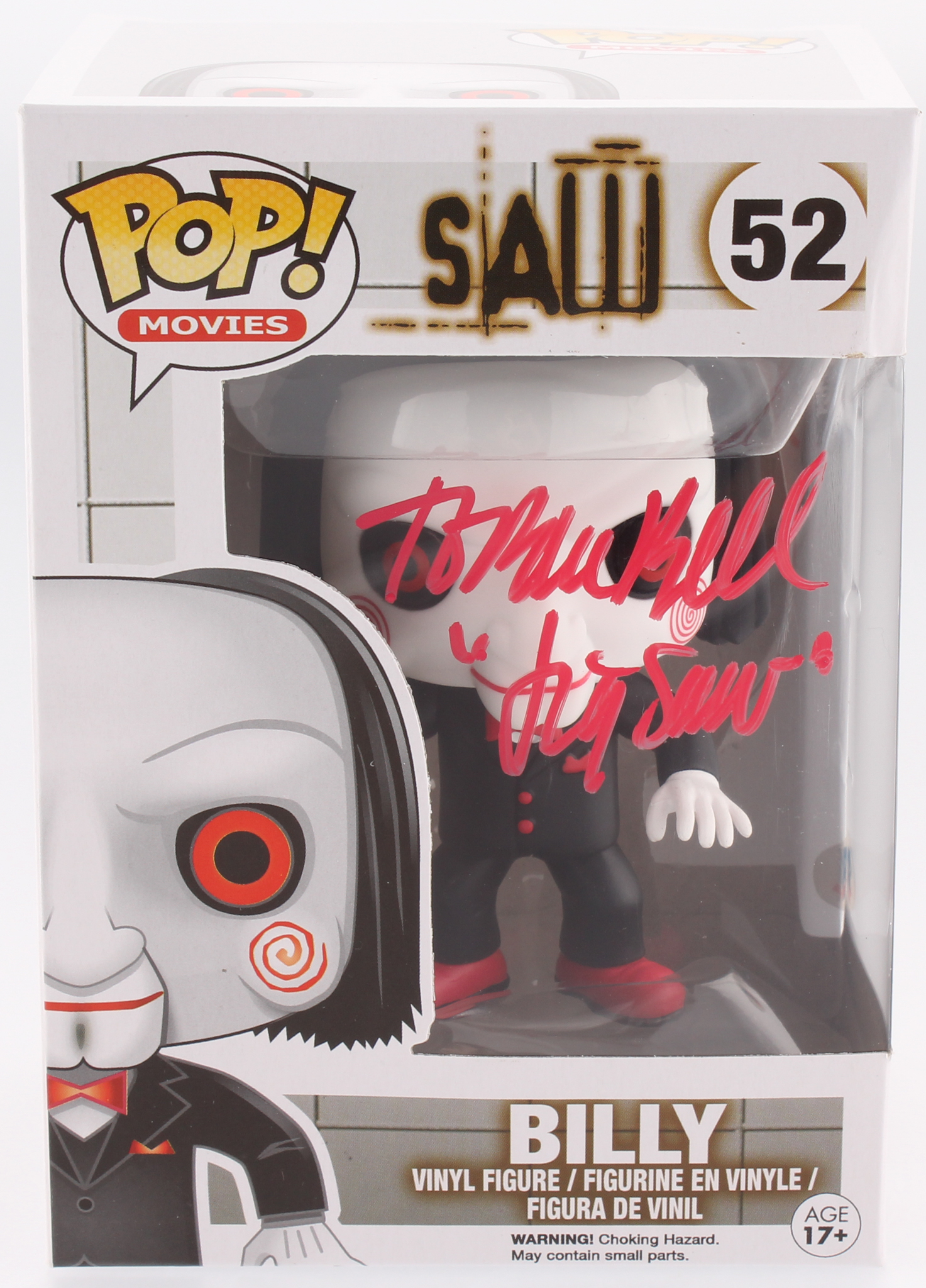 Tobin Bell Signed "Saw" #52 Billy Funko Pop Figure Inscribed "Jigsaw" (Beckett COA) at PristineAuction.com Tobin Bell Signed "Saw" #52 Billy Funko Pop Figure Inscribed "Jigsaw" (Beckett COA) at PristineAuction.com