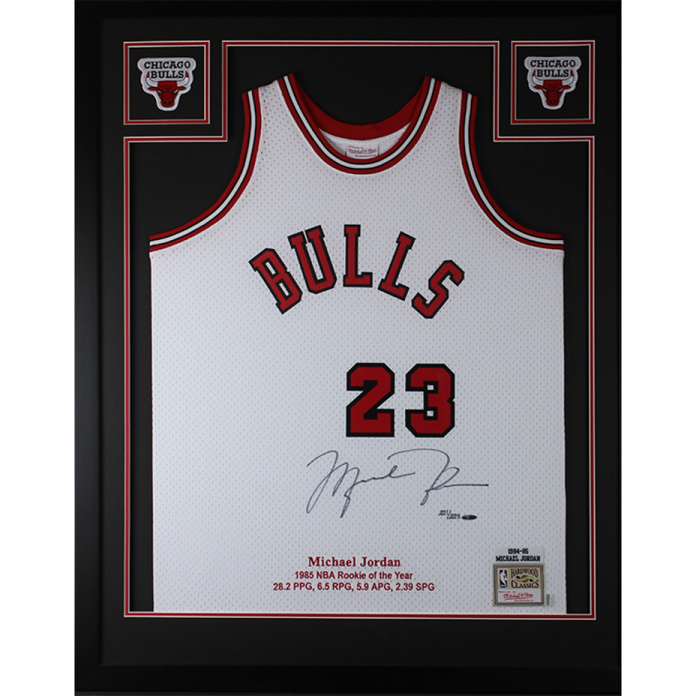 michael jordan signed framed jersey