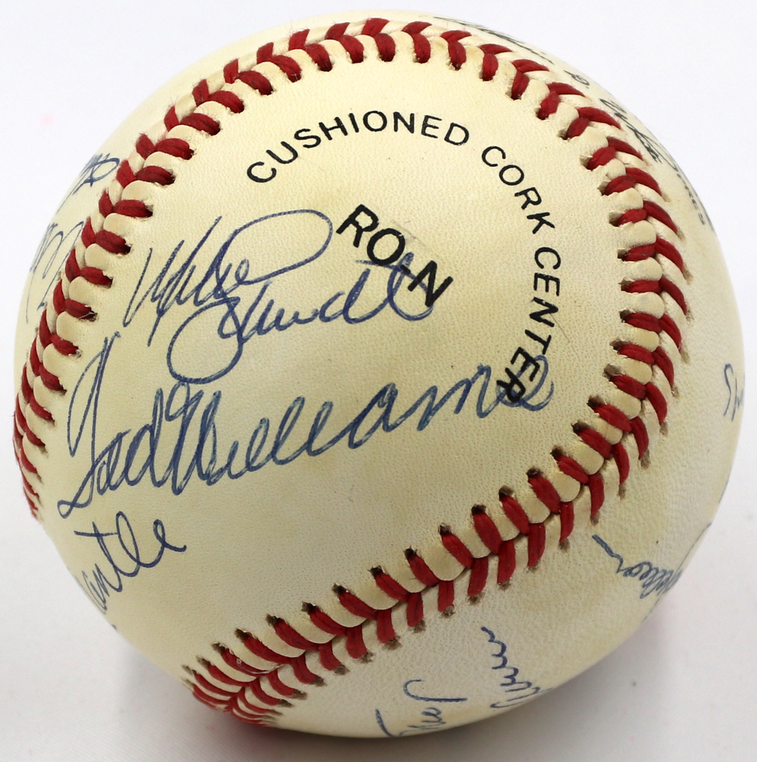 500 Home Run Club ONL Baseball Signed by (11) with Mickey Mantle, Ted Williams, Eddie Mathews, Reggie Jackson, Frank Robinson (JSA LOA) at PristineAuction.com 500 Home Run Club ONL Baseball Signed by (11) with Mickey Mantle, Ted Williams, Eddie Mathews, Reggie Jackson, Frank Robinson (JSA LOA) at PristineAuction.com