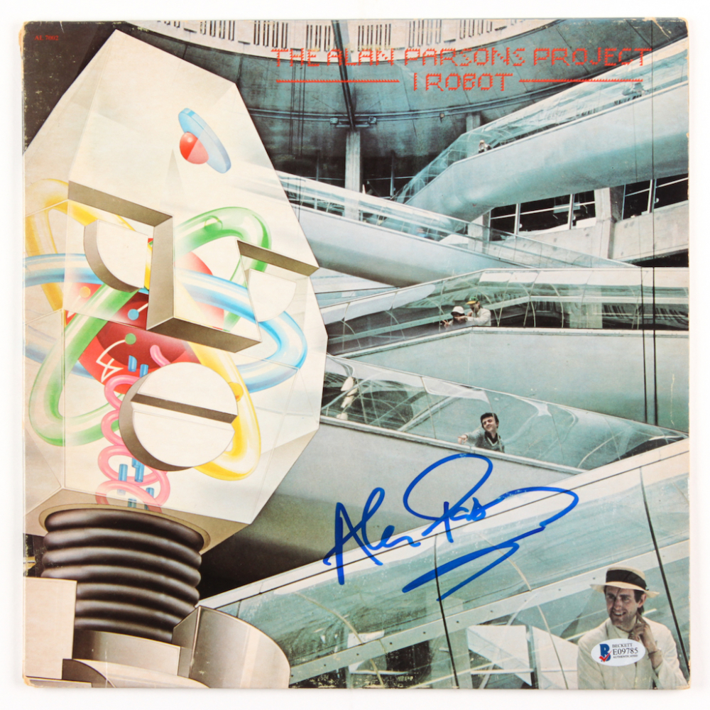 Alan Parsons Signed "I Robot" Vinyl Record Album Cover (Beckett COA) Pristine Auction