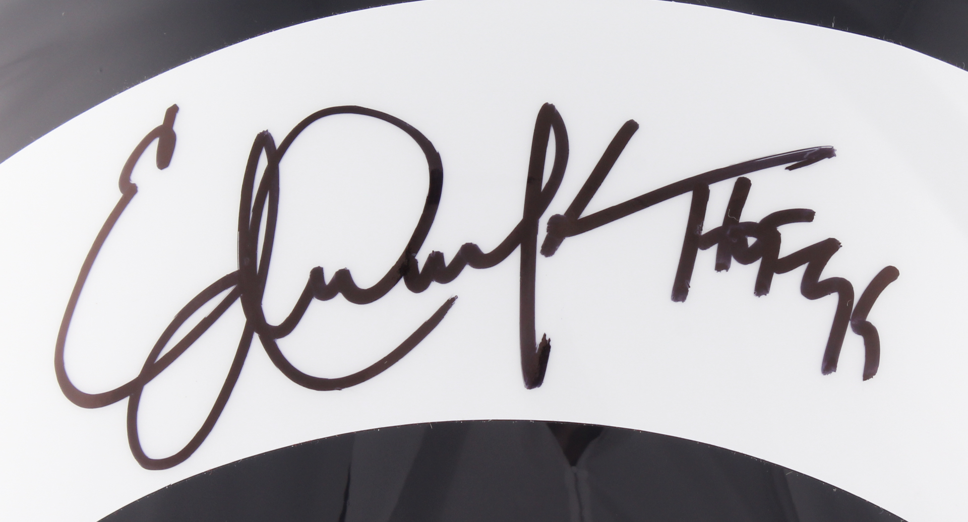 Eric Dickerson Signed Rams Full-Size Speed Helmet With Mirrored Visor Inscribed "HOF 99" (JSA COA) at PristineAuction.com Eric Dickerson Signed Rams Full-Size Speed Helmet With Mirrored Visor Inscribed "HOF 99" (JSA COA) at PristineAuction.com