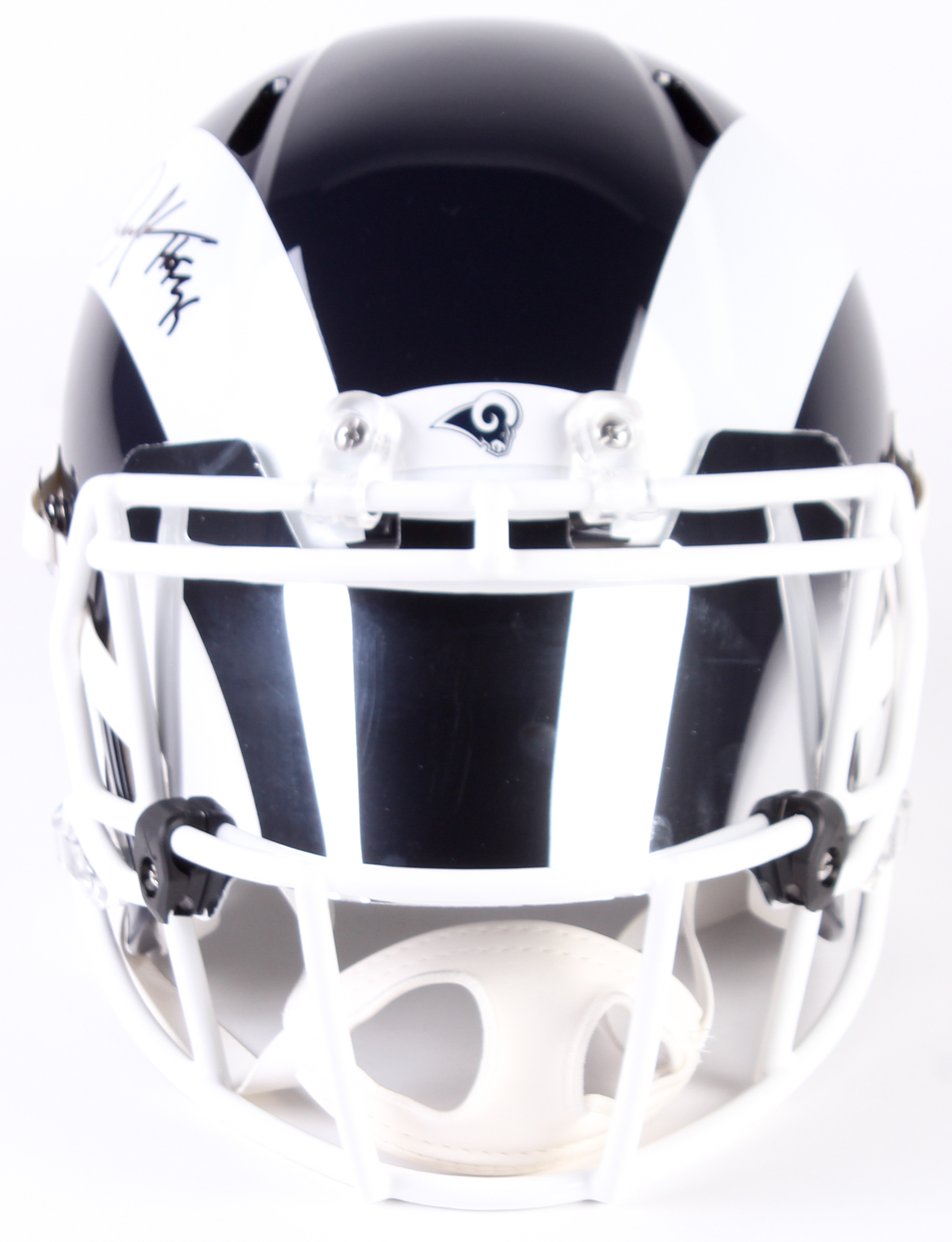 Eric Dickerson Signed Rams Full-Size Speed Helmet With Mirrored Visor Inscribed "HOF 99" (JSA COA) at PristineAuction.com Eric Dickerson Signed Rams Full-Size Speed Helmet With Mirrored Visor Inscribed "HOF 99" (JSA COA) at PristineAuction.com