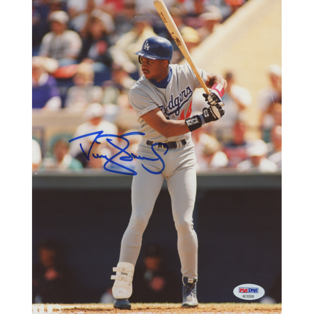 Darryl Strawberry Signed Dodgers 8x10 Photo (PSA COA) Pristine Auction