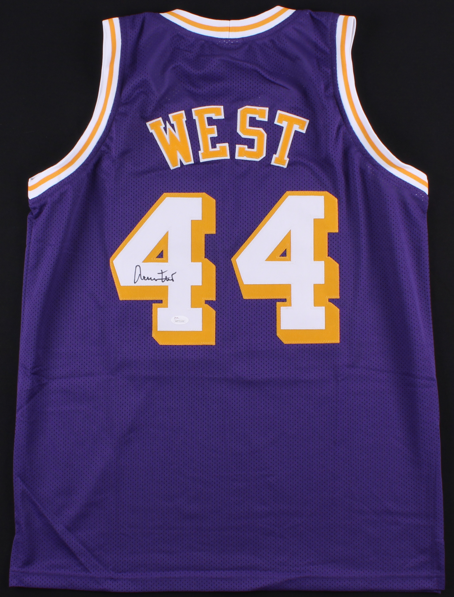 Jerry West Signed Lakers Jersey (JSA COA) at PristineAuction.com Jerry West Signed Lakers Jersey (JSA COA) at PristineAuction.com