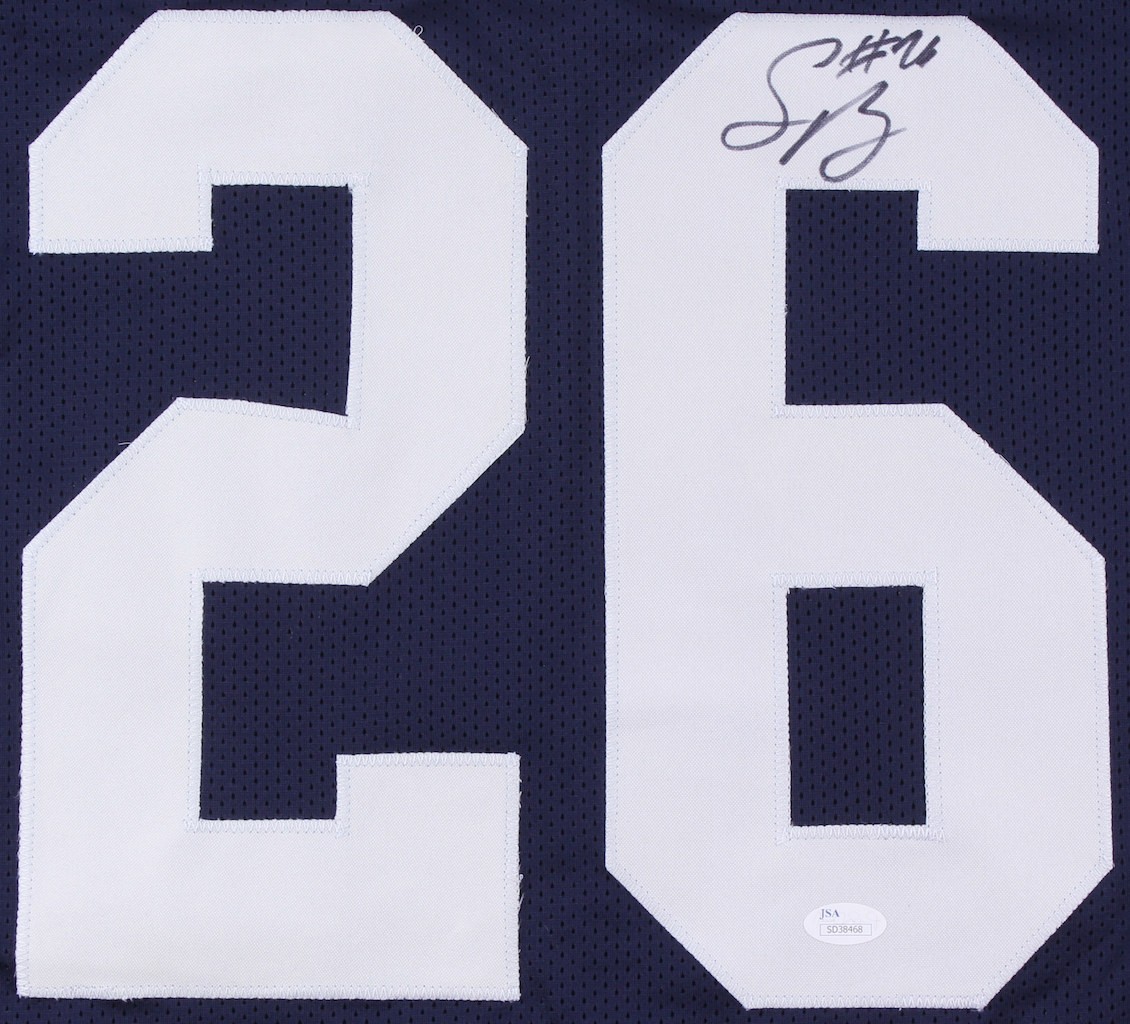 Saquon Barkley Signed Penn State Nittany Lions Jersey (JSA COA) at PristineAuction.com Saquon Barkley Signed Penn State Nittany Lions Jersey (JSA COA) at PristineAuction.com