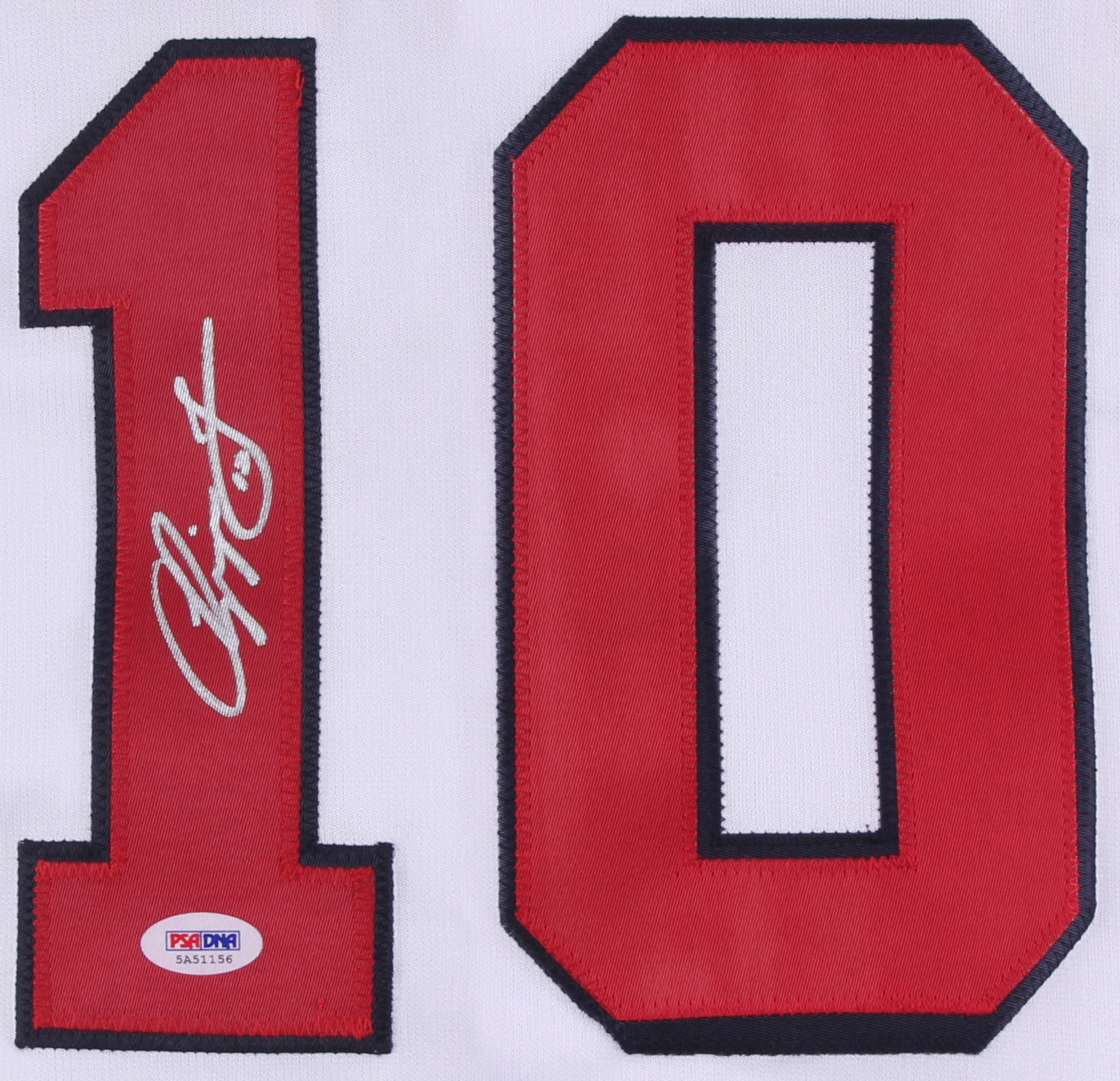 Chipper Jones Signed Braves Jersey (PSA COA) at PristineAuction.com Chipper Jones Signed Braves Jersey (PSA COA) at PristineAuction.com