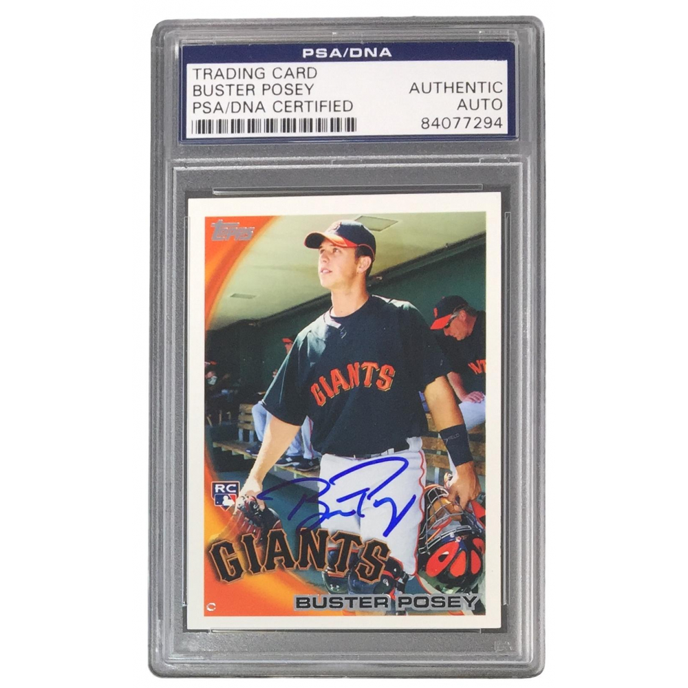 Buster Posey Signed 2010 Topps #2 RC (PSA Encapsulated) | Pristine 